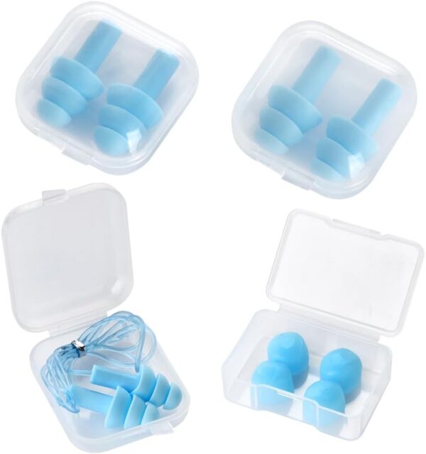 OSWONY Earplugs, 3+2 Pairs Soft Silicone - Image 2