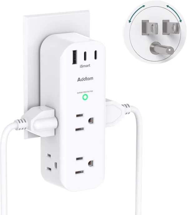ADDTAM Wall Outlet Extender