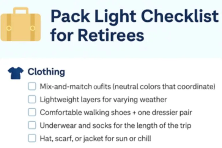 Pack check list