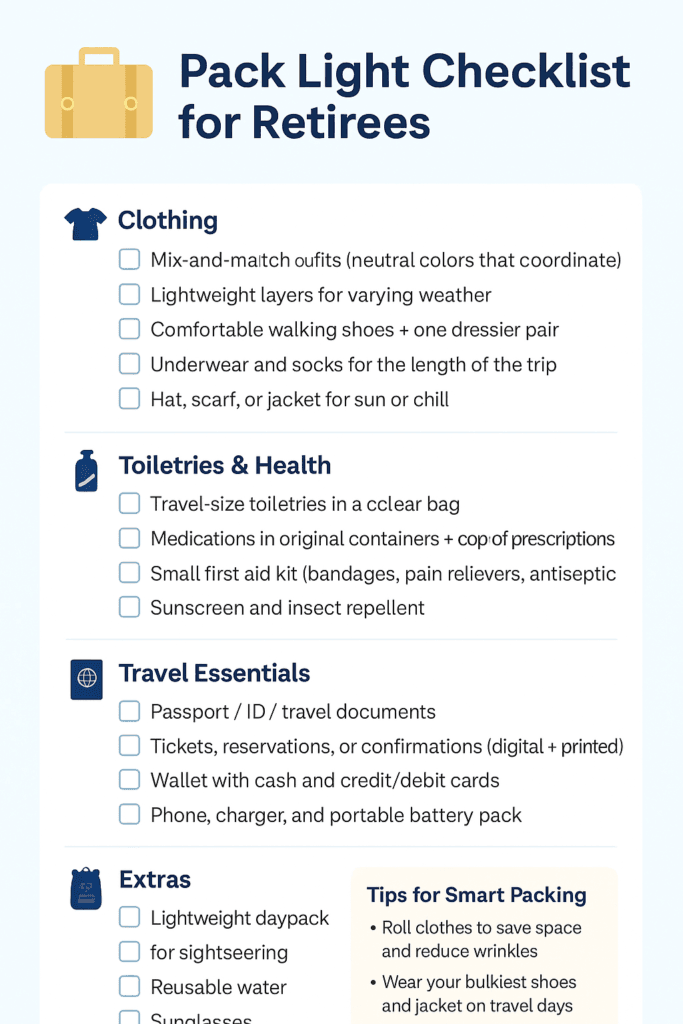 Pack check list
