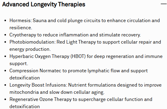 Longevity therapies